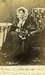 French Aristocracy Paris Madame de Saint Quentin Old CDV Photo Reutlinger 1858