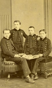 French Aristocracy Le Mans Boys Family De La Vayssiere CDV Photo Gustave 1870