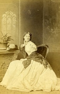 London Theater Actress Rose Leclercq Old CDV Photo Southwell 1864