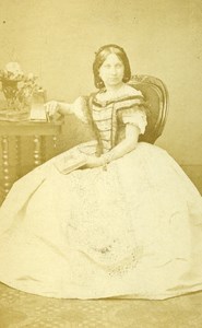 London Theater Actress Ada Cavendish Old CDV Photo Lacy 1864