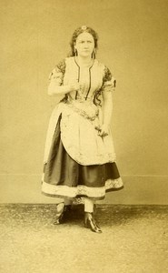 London Theater Actress Miss Billington Old CDV Photo Naudin 1864