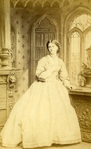 London Theater Actress Miss Leclerq Old CDV Photo Southwell 1864