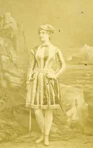 London Theater Actress Miss Sheridan Old CDV Photo Southwell 1864