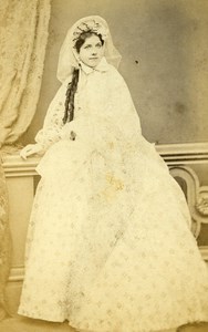 London Theater Actress Henrietta Simms Old CDV Photo Negretti & Zambra 1864