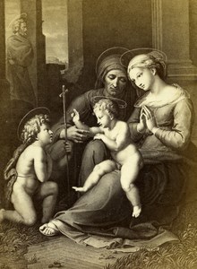 France Holy Family Benediction painted Raphael Goupil CDV Photo of Painting 1865