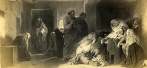France Evanouissement de la Vierge Delaroche Goupil CDV Photo of Painting 1865