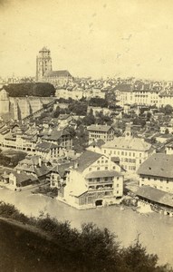 Switzerland Bern Panorama Old CDV Photo Adolphe Braun 1865