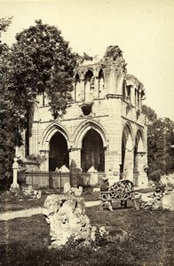 Scotland Ecosse Dryburgh Abbey Sir Walter Scott's Tomb Old CDV Photo Wilson 1865