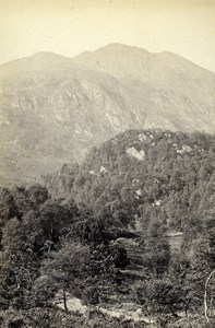 Scotland Ecosse the Pass of the Trossachs Old CDV Photo GW Wilson 1865