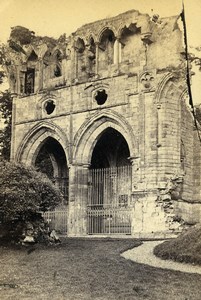 Scotland Ecosse Dryburgh Abbey Walter Scott Tomb Old CDV Photo Lennie 1865