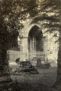 Scotland Ecosse Dryburgh Abbey Walter Scott Tomb Old CDV Photo Lennie 1865