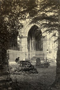 Scotland Ecosse Dryburgh Abbey Walter Scott Tomb Old CDV Photo Lennie 1865