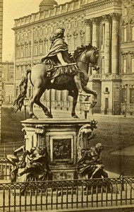 Germany Berlin City Equestrian Statue Friedrich Wilhelm I Old CDV Photo 1865