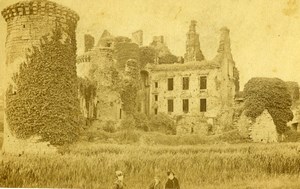 United Kingdom Scotland Caerlaverock Castle Old CDV Photo GW Wilson 1870