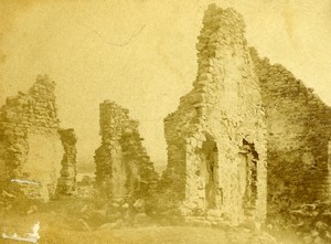 USA Lake Champlain Ruins of Fort Ticonderoga Old CDV Photo 1865