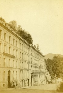 France Eaux Bonnes Hotel d'Orient Old CDV Photo Jules Andrieu 1865