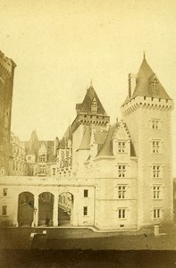 France Pau Castle Architecture Old CDV Photo Pacault 1865