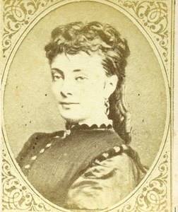 France actress Aimee Desclee Old CDV Photo Figaro Album 1875