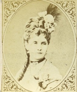 France Comtesse Mélanie de Pourtales Old CDV Photo Figaro Album 1875