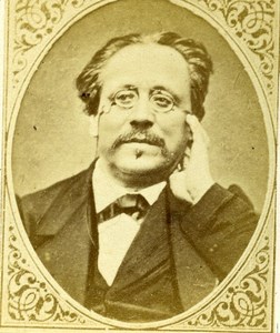 France actor Benoit Jouvin Old CDV Photo Figaro Album 1875