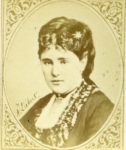 France actress Gabrielle Krauss Old CDV Photo Figaro Album 1875