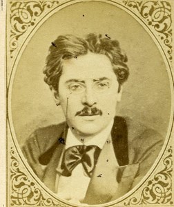 France journalist writer Albert Millaud Old CDV Photo Figaro Album 1875