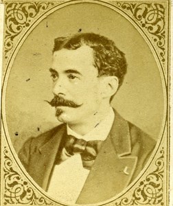 France actor ? LAFARGUE Old CDV Photo Figaro Album 1875