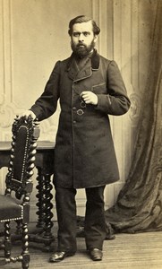 France Nimes Man Fashion of Second Empire Old CDV Photo Crespon 1865