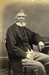 United Kingdom Shaftesbury Man Victorian Fashion Old CDV Photo Lydford 1870