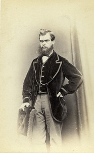 United Kingdom York Man Victorian Fashion Old CDV Photo Spencer 1870