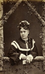 United Kingdom Blandford Woman Victorian Fashion Old CDV Photo Nesbitt 1870