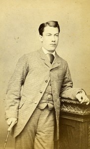United Kingdom Oxford Student Victorian Fashion CDV Photo Hills & Saunders 1870