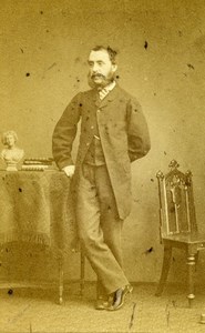 United Kingdom London Man Victorian Fashion Old CDV Photo Watkins 1864