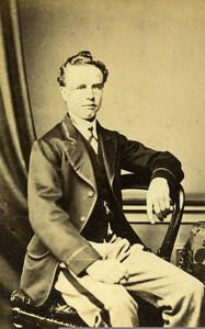 United Kingdom Wincanton Man Victorian Fashion Old CDV Photo Goodfellow 1870