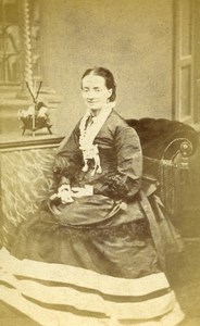 London Walworth Woman Aunt Polly Victorian Fashion Old CDV Photo Willson 1870