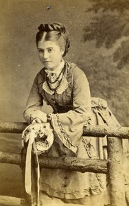 United Kingdom Turnbridge Wells Woman Victorian Fashion CDV Photo Everest 1870