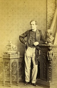 London Theater Stage Actor John Billington Old CDV Photo Southwell 1863