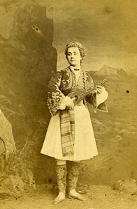 London Theater Actress Lydia Maitland Snowdrop Old CDV Photo Southwell 1864