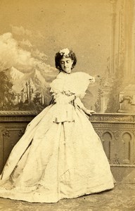 London Theater Stage Actress Fanny Josephs Old CDV Photo Southwell 1864