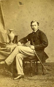 British Royal Family Prince of Wales later Edward VII Old CDV Photo Ghemar 1865