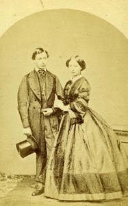 British Royal Family Prince of Wales & Princess Alice Old CDV Photo 1865