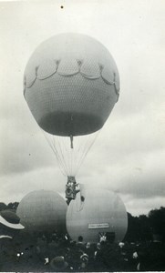 France Fives Lille Festival Ballooning Old Amateur Photo Snapshot 1935