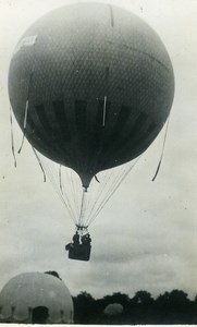 France Fives Lille Festival Ballooning Old Amateur Photo Snapshot 1935