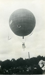 France Fives Lille Festival Ballooning Old Amateur Photo Snapshot 1935