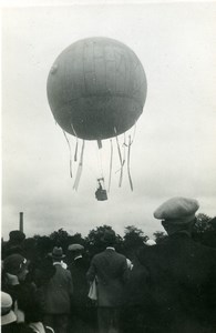 France Fives Lille Festival Ballooning Crowd Old Amateur Photo Snapshot 1935