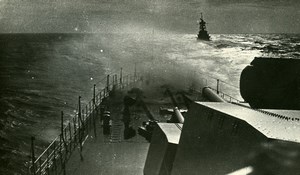 France WWII French Military Navy Battleship Old Photo Snapshot 1940