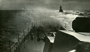France WWII French Military Navy Battleship Old Photo Snapshot 1940