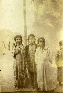 Syria under French Mandate Children Group Old Photo Snapshot 1930