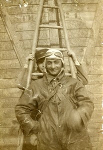 Syria under French Mandate Military Aviation Pilot Old Photo Snapshot 1930