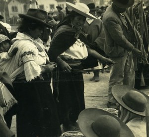 South America Ecuador Market Scene Old Photo Beauvais 1965